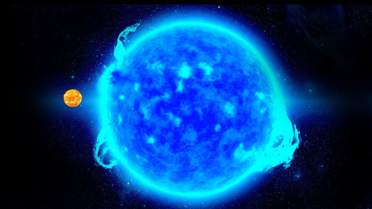 Голубой сверхгигант. R136a1 звезда. Звезда r136a1 и солнце. Самая большая звезда r136a1. Голубой гипергигант звезда r136a1.